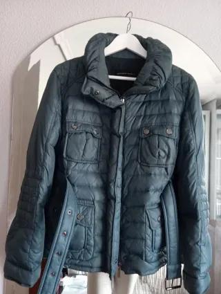 Chaqueta Purificación García plumífera verde