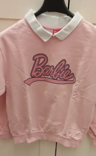 Felpa rosa Barbie bambina