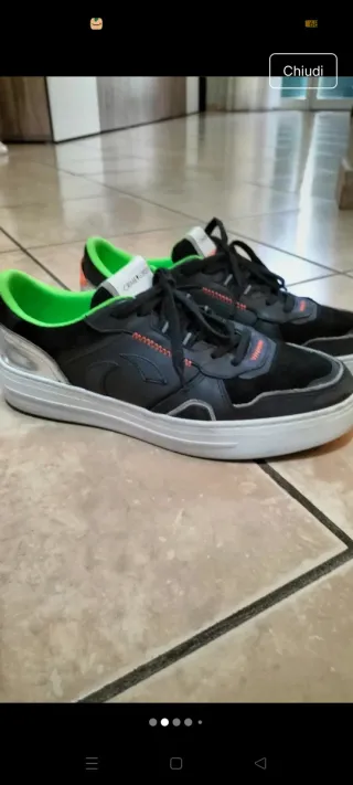 CRIME London Scarpe N.44 Usate 1 Volta