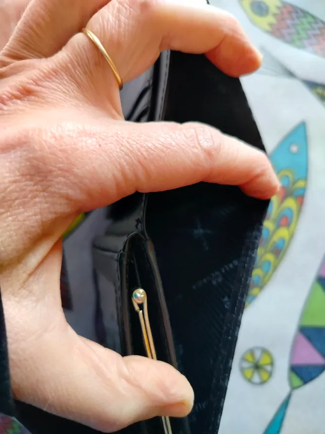 Portafoglio Balenciaga nero e grigio