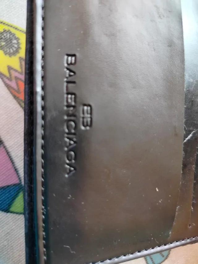 Portafoglio Balenciaga nero e grigio