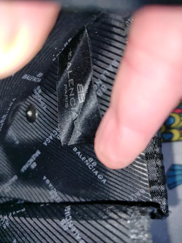 Portafoglio Balenciaga nero e grigio