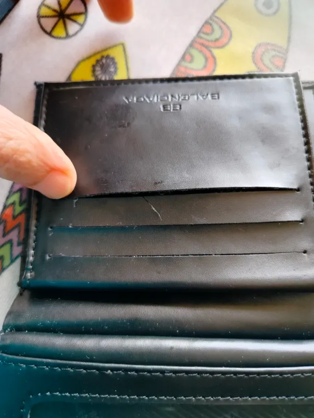 Portafoglio Balenciaga nero e grigio