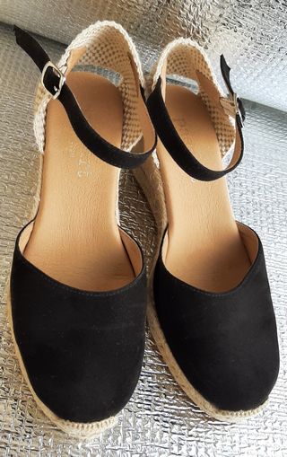 Alpargatas mujer negras