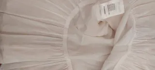 Vestito bimba bianco/rosa plissettato