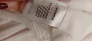 Vestito bimba bianco/rosa plissettato