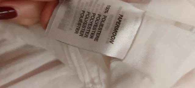 Vestito bimba bianco/rosa plissettato