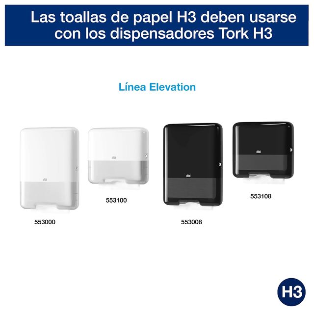 Toalhas de mão de papel Tork dobradas em V