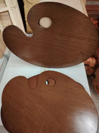 Paleta para óleo de madera