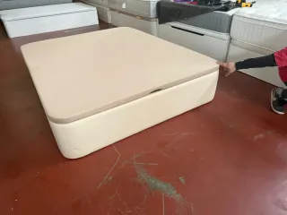 Canapé Beige y Colchón Flex Tribeca 150x190