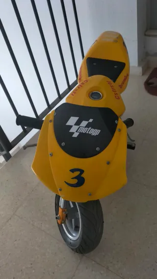 Minimoto Eléctrica Amarilla