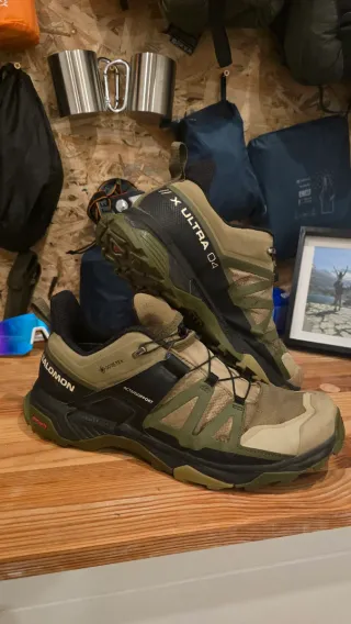 Salomon X Ultra 4 Gore-Tex Beige/Verde