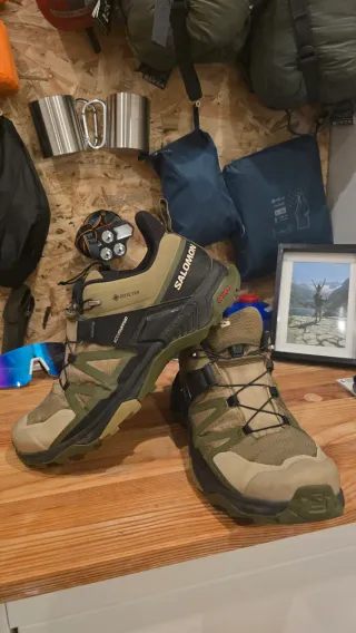 Salomon X Ultra 4 Gore-Tex Beige/Verde