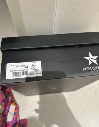 Scarpe donna fantasia multicolor con lacci