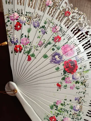 Abanico de fallera artesanal