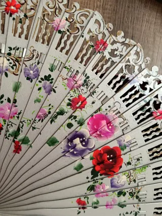 Abanico de fallera artesanal