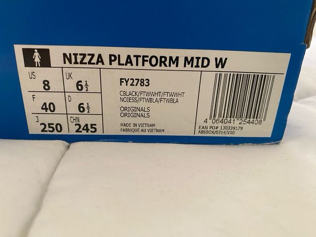 Zapatillas Plataforma Adidas Negras y Blancas