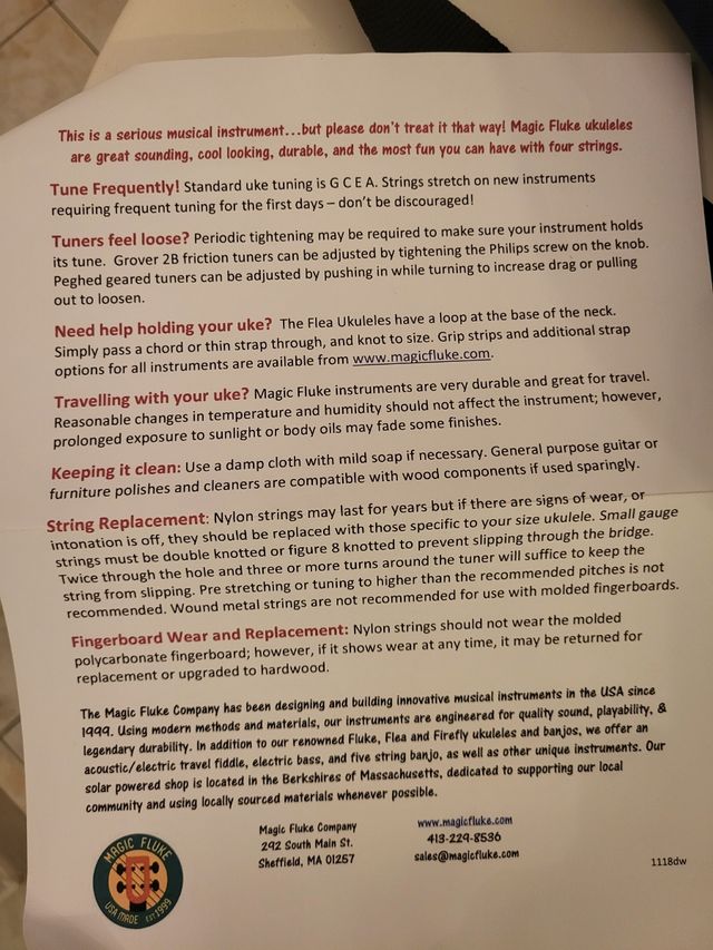 Ukelele Magic Fluke Azul