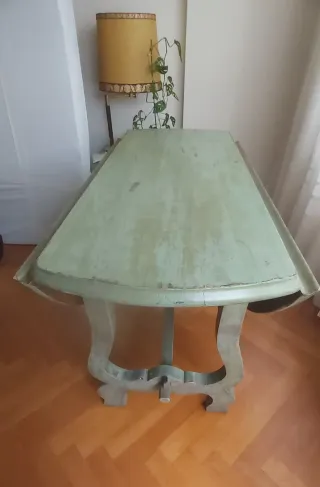 Mesa redonda abatible 130 cm madera