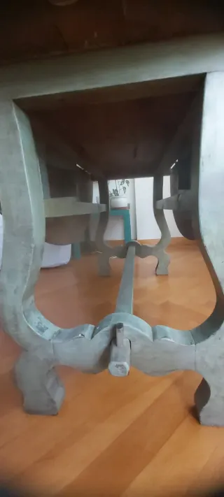 Mesa redonda abatible 130 cm madera