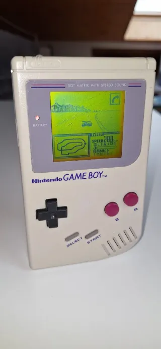 Nintendo Game Boy 01 Beige/Gris + Juego de F1