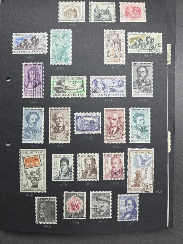 2000 Sellos Checoslovaquia Diferentes