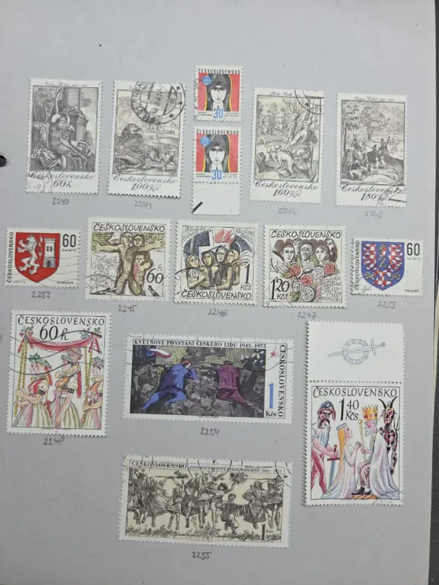 2000 Sellos Checoslovaquia Diferentes