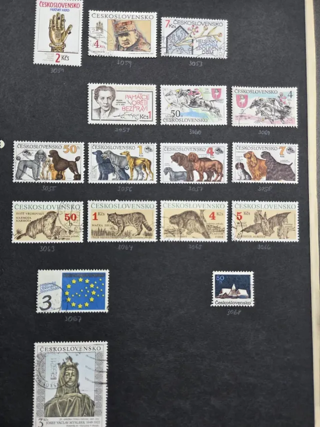 2000 Sellos Checoslovaquia Diferentes