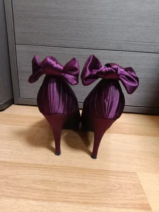 Zapatos de fiesta morados talla 38