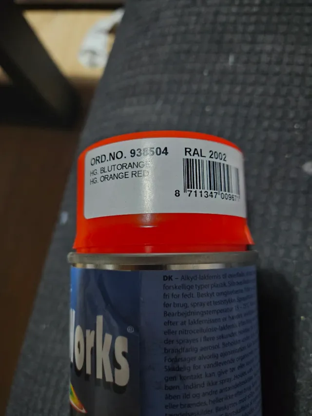 Spray Naranja ColorWorks Ral 2002