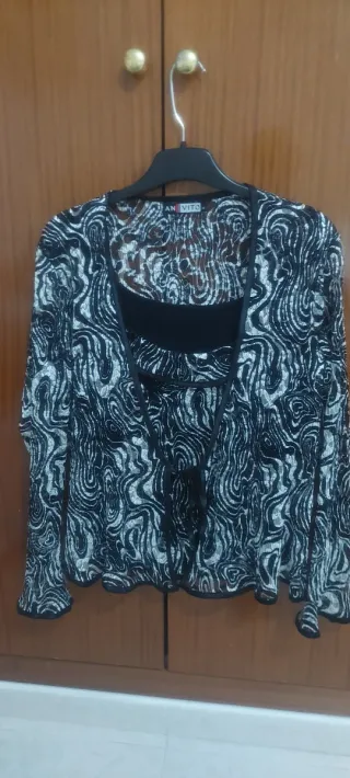 Conjunto VITO fiesta elegante top y cárdigan