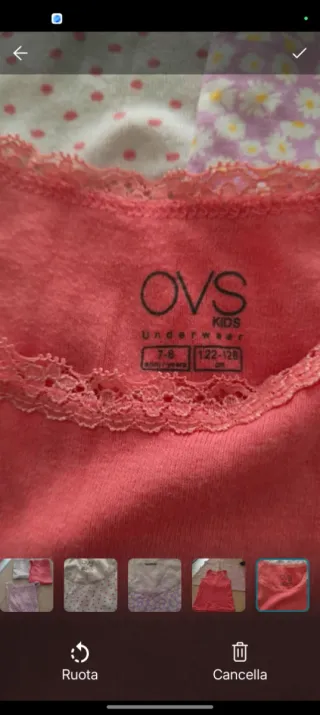 Quattro canotte bimba cotone 7-8 anni