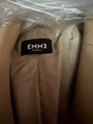 Cappotto Emme Marella 80% Lana Beige