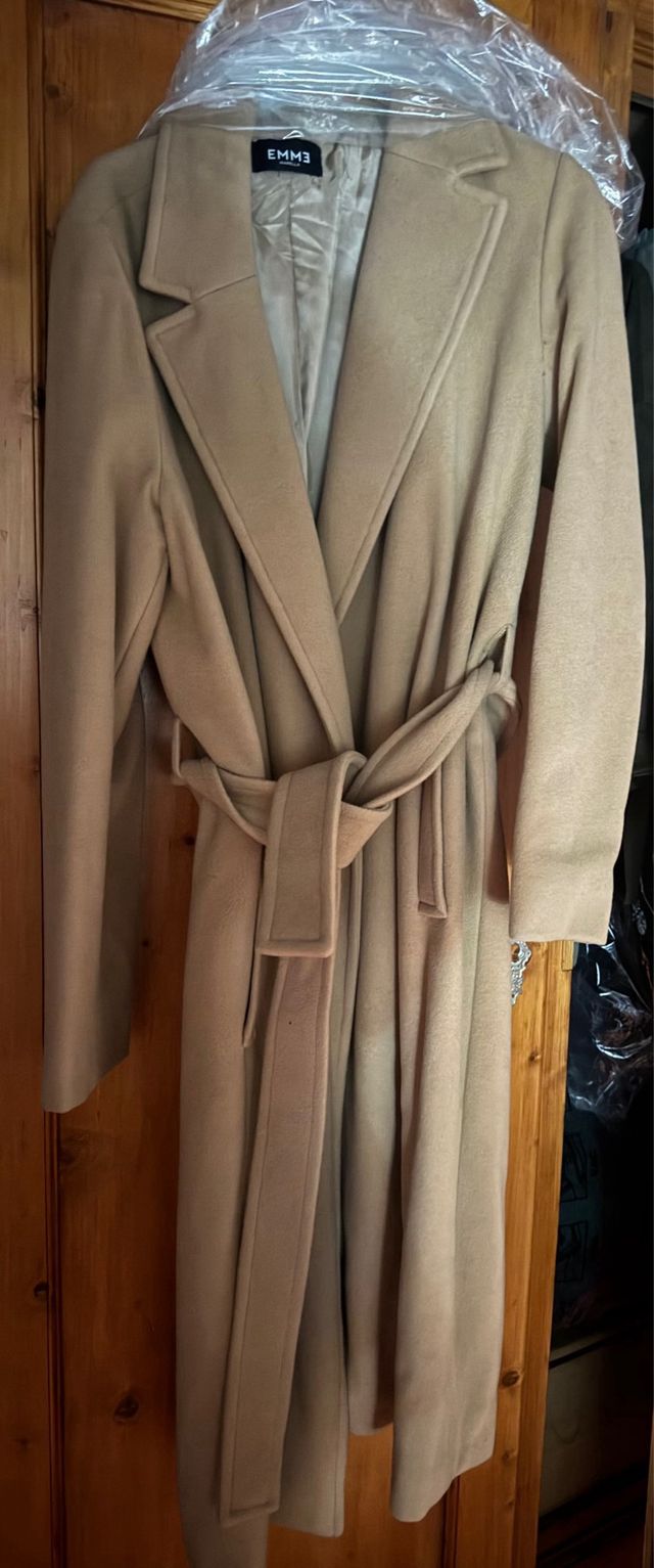 Cappotto Emme Marella 80% Lana Beige