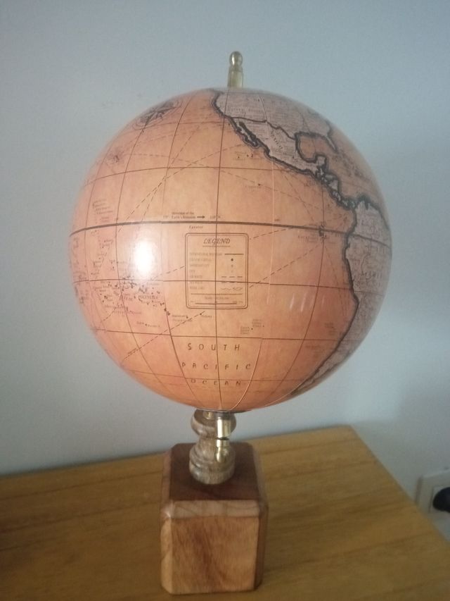 Bola del mundo, decoración.