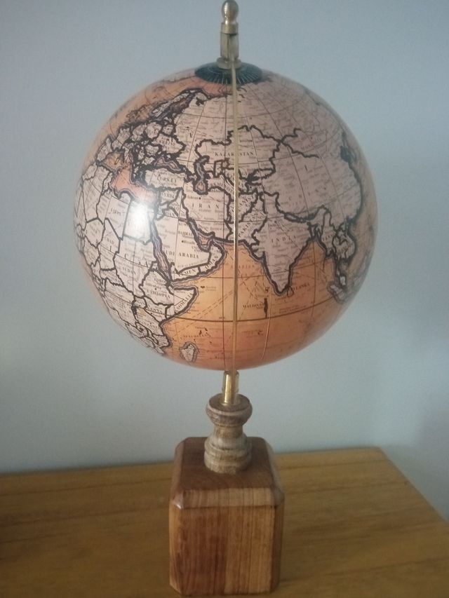 Bola del mundo, decoración.