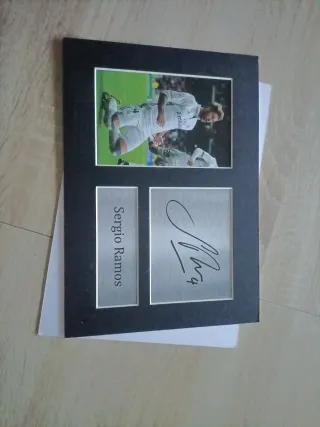 Lámina Sergio Ramos Firmada