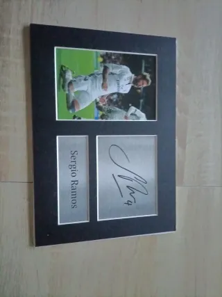 Lámina Sergio Ramos Firmada