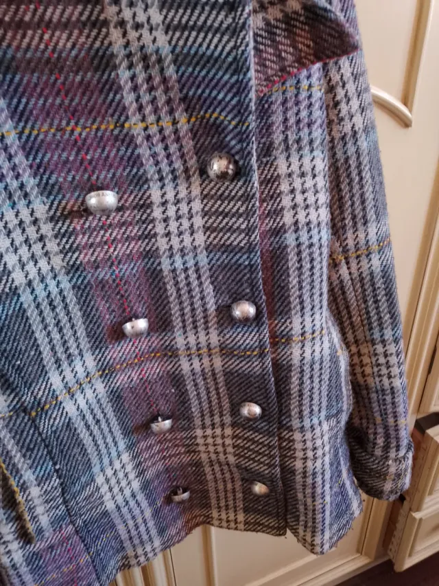 Giacca scozzese doppio petto tg M