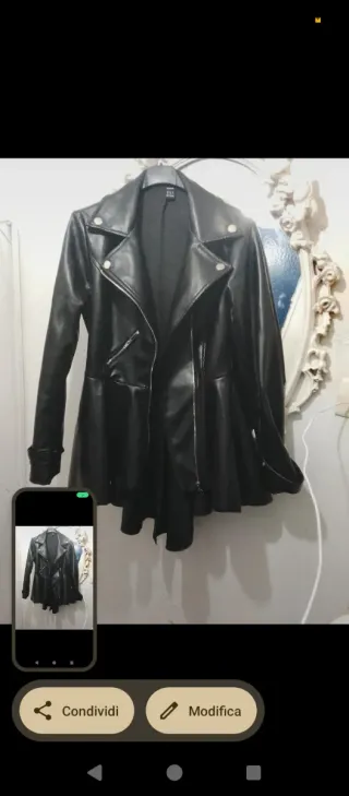 Giubbotto donna in ecopelle