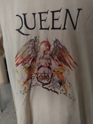 Camiseta Queen Beige Multicolor