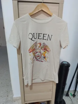 Camiseta Queen Beige Multicolor