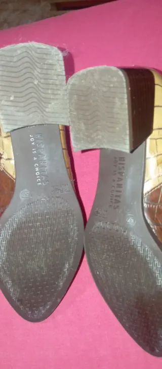 Botines piel efecto serpiente talla 37