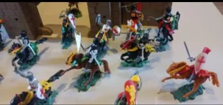 Lotto soldatini medievali vintage no Timpo