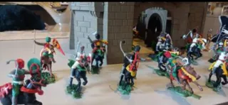 Lotto soldatini medievali vintage no Timpo