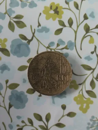 Moneda 50 céntimos Francia 2001