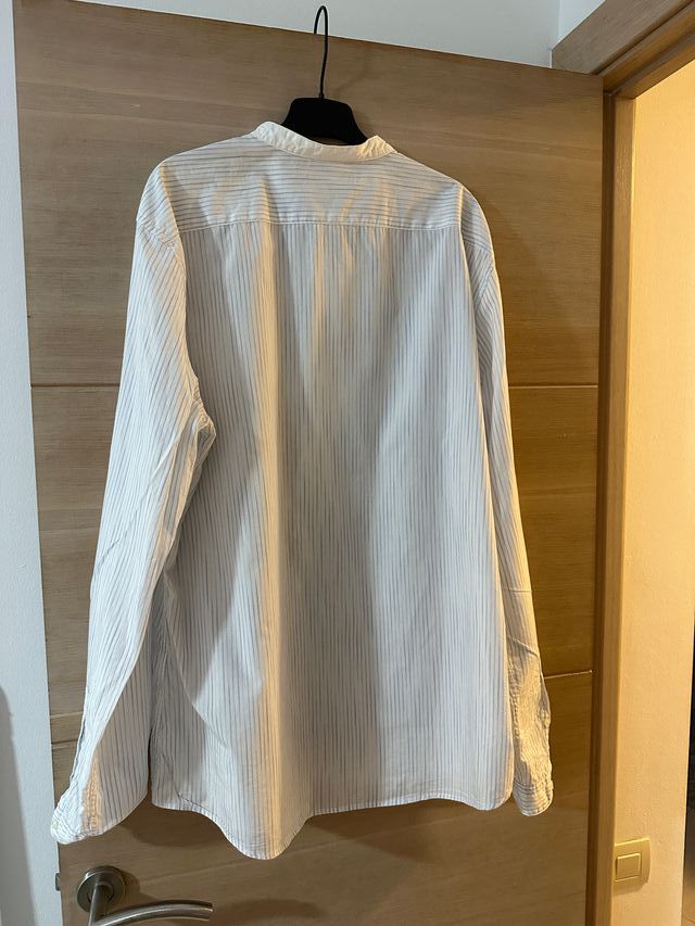Camisa Celio rayas blancas XL