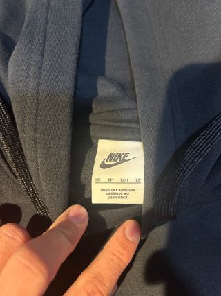 Sudadera Nike XS Negra y roja
