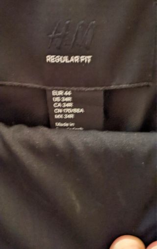 Traje Negro Americana Pantalón Talla 44 S