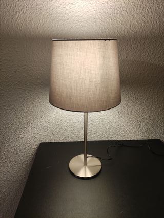 Lámpara de mesa/habitación metal y plástico